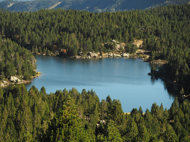 en chemin, paysage de montagne