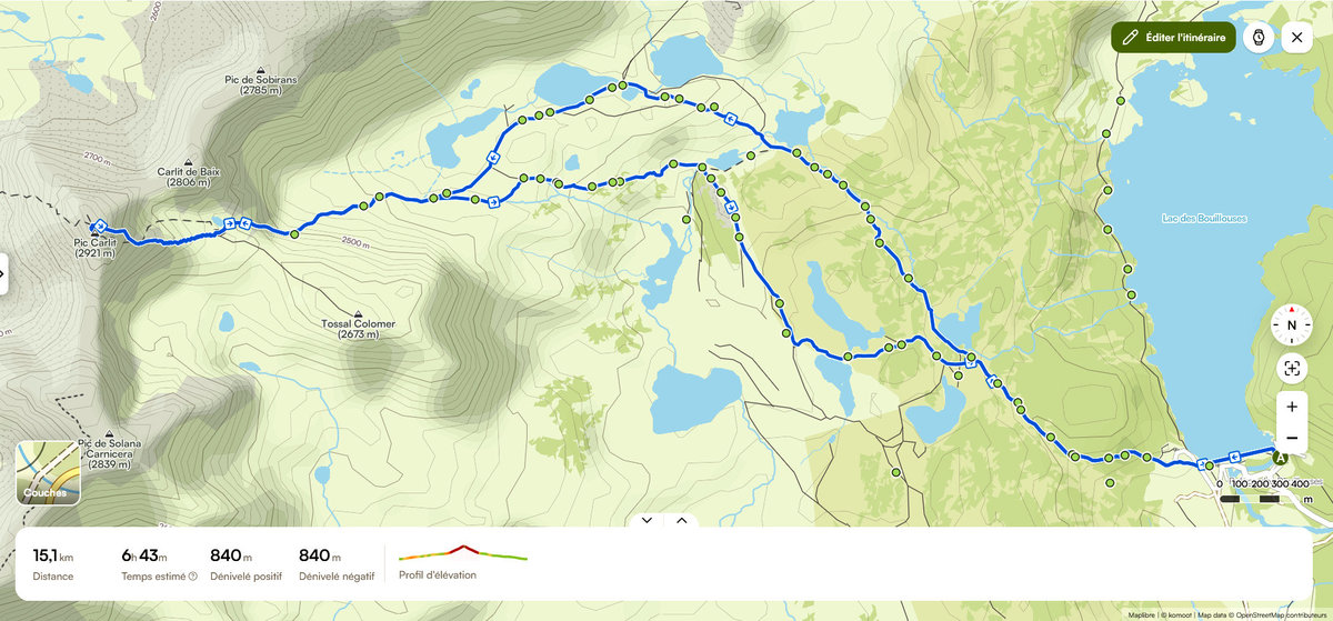 en chemin, paysage de montagne